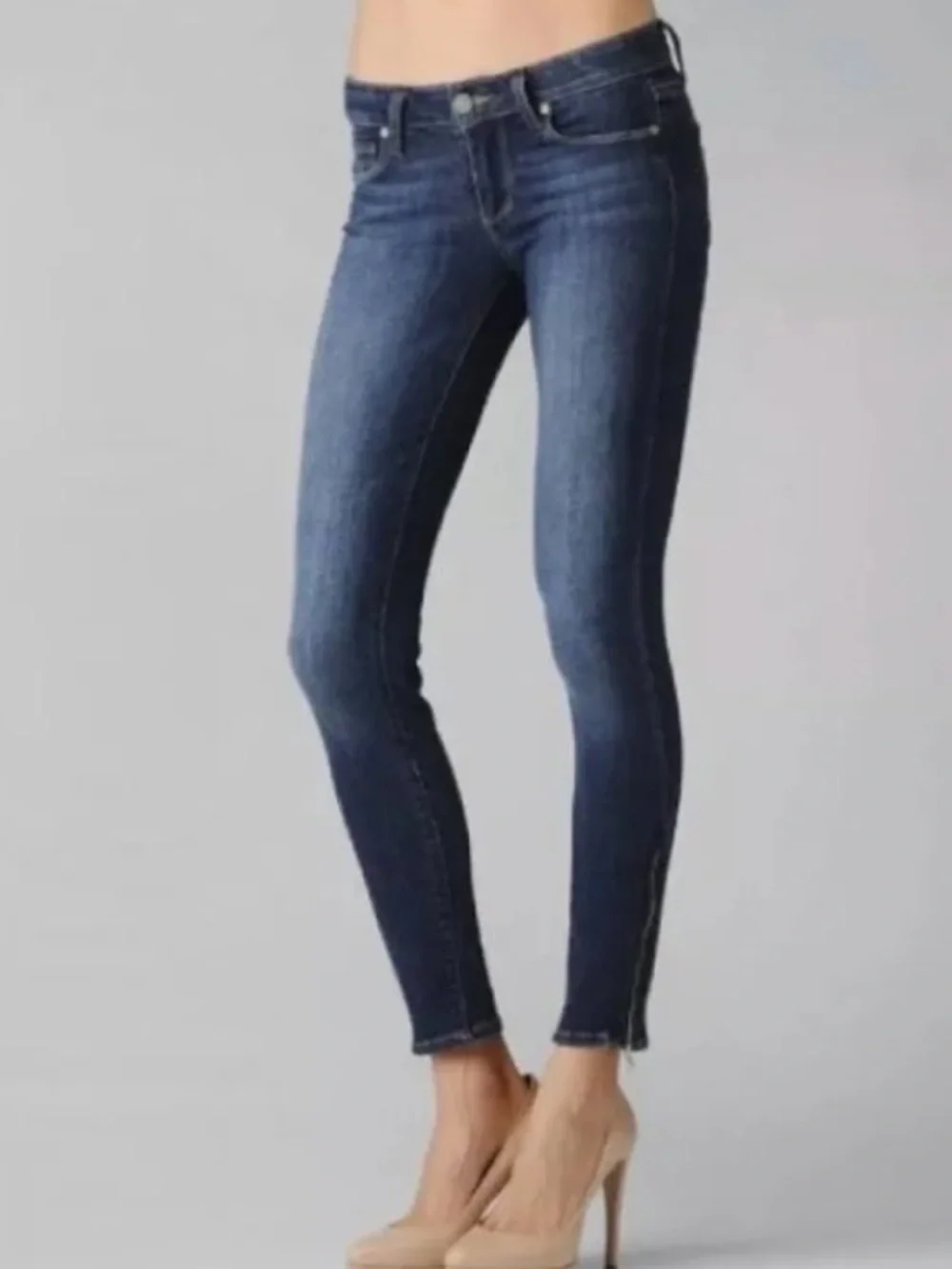 Paige Jeans Mercy Skinny Zipper Ankle Size 27 - Picture 2 of 14
